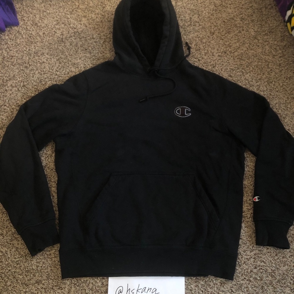 Champion heavy hooded sweatshirt black
